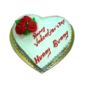 Swiss - 2.2 Pounds Vanilla Heart Cake